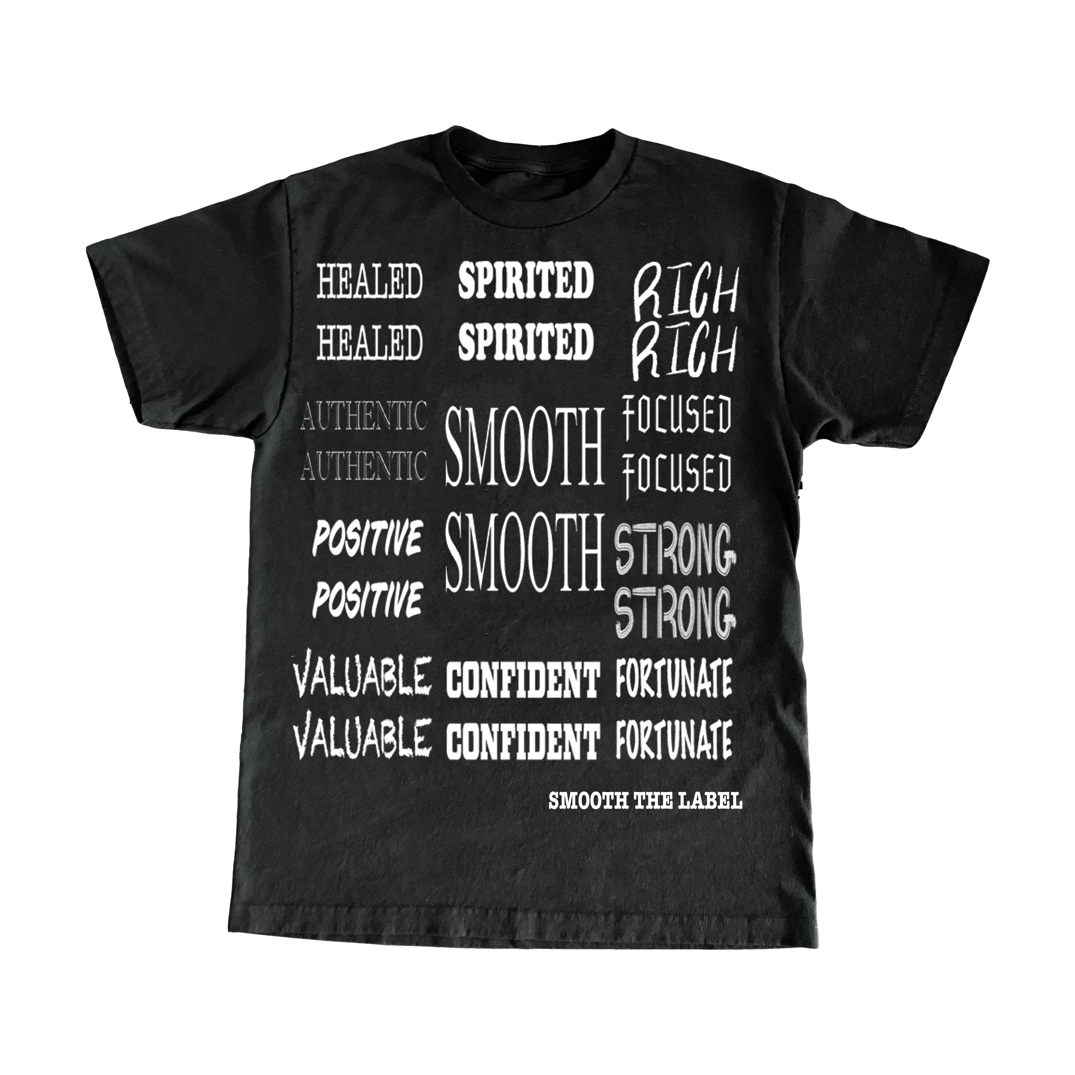 Affirmations T-Shirt- Black